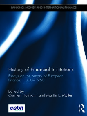 cover image of History of Financial Institutions